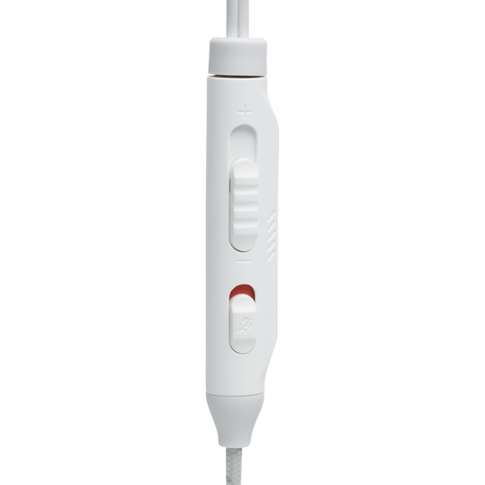 JBL Quantum 50C - White - Wired in-ear gaming headset with USB-C adapter - Detailshot 3